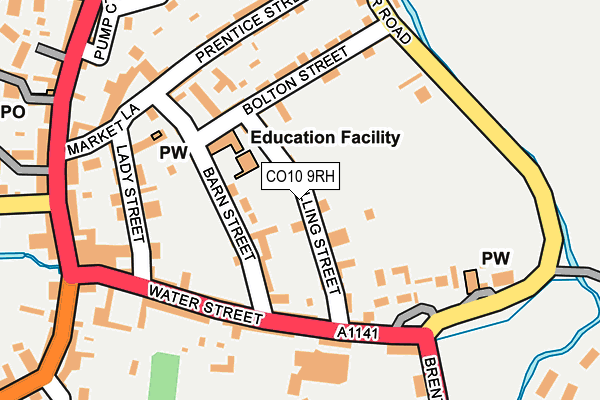 CO10 9RH map - OS OpenMap – Local (Ordnance Survey)