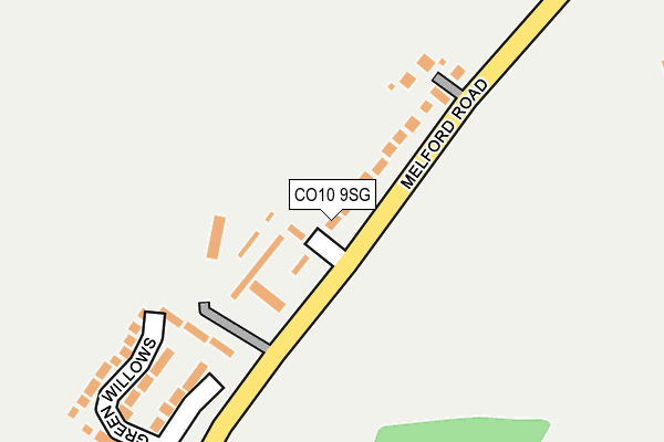 CO10 9SG map - OS OpenMap – Local (Ordnance Survey)