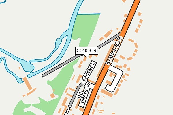 CO10 9TR map - OS OpenMap – Local (Ordnance Survey)