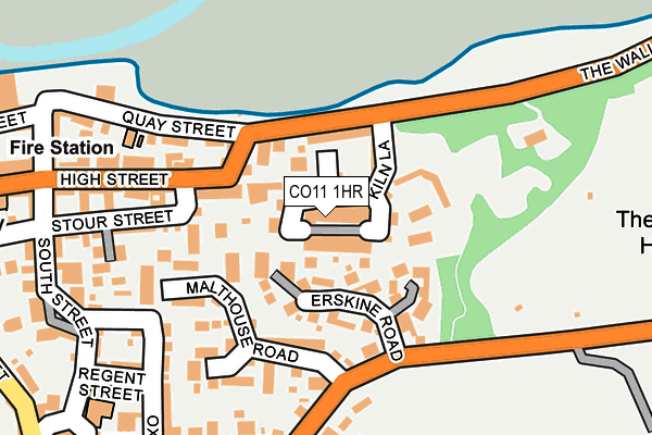 CO11 1HR map - OS OpenMap – Local (Ordnance Survey)