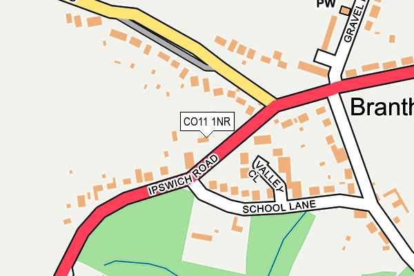 CO11 1NR map - OS OpenMap – Local (Ordnance Survey)