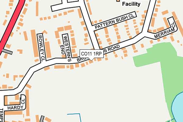 CO11 1RP map - OS OpenMap – Local (Ordnance Survey)