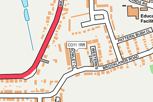 CO11 1RR map - OS OpenMap – Local (Ordnance Survey)