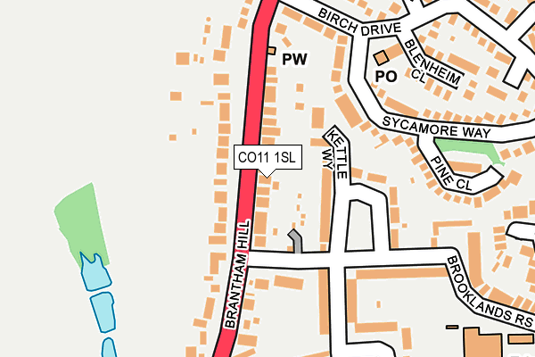 CO11 1SL map - OS OpenMap – Local (Ordnance Survey)