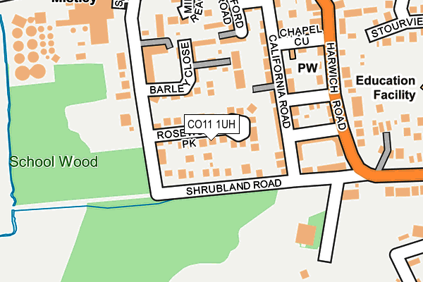 Map of KINGSFORD MANAGEMENT SERVICES LIMITED at local scale