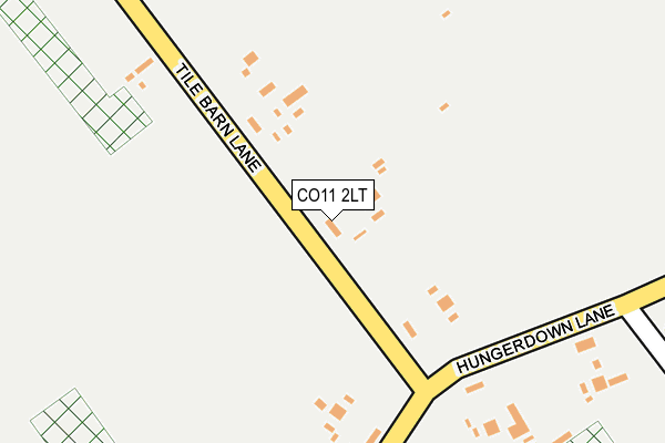 CO11 2LT map - OS OpenMap – Local (Ordnance Survey)