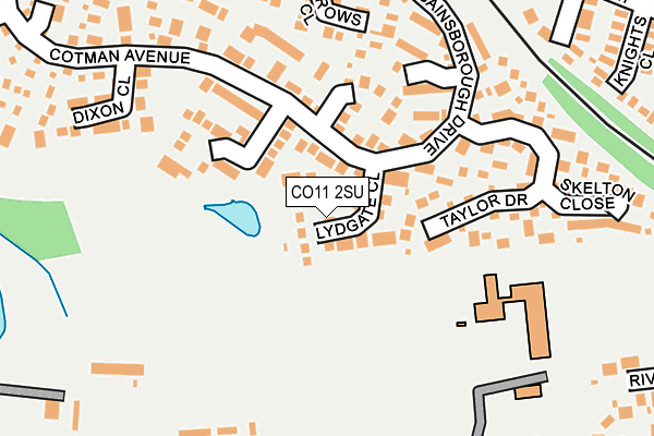 CO11 2SU map - OS OpenMap – Local (Ordnance Survey)