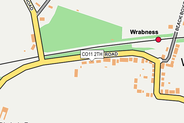 CO11 2TH map - OS OpenMap – Local (Ordnance Survey)