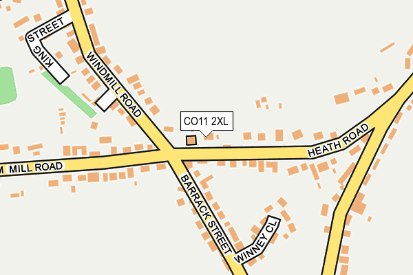 CO11 2XL map - OS OpenMap – Local (Ordnance Survey)