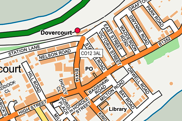 CO12 3AL map - OS OpenMap – Local (Ordnance Survey)