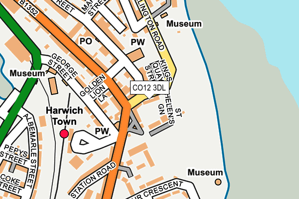 CO12 3DL map - OS OpenMap – Local (Ordnance Survey)