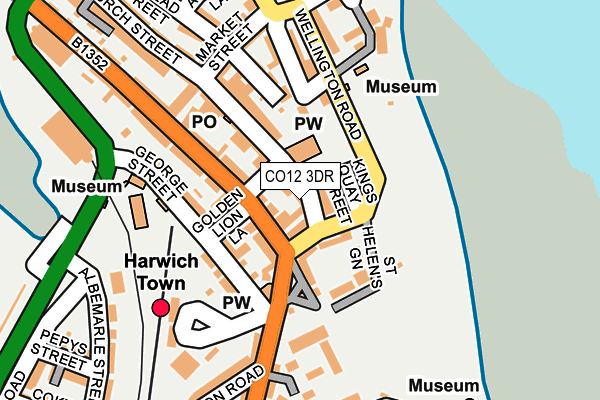 CO12 3DR map - OS OpenMap – Local (Ordnance Survey)