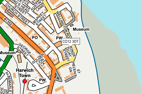 CO12 3DT map - OS OpenMap – Local (Ordnance Survey)