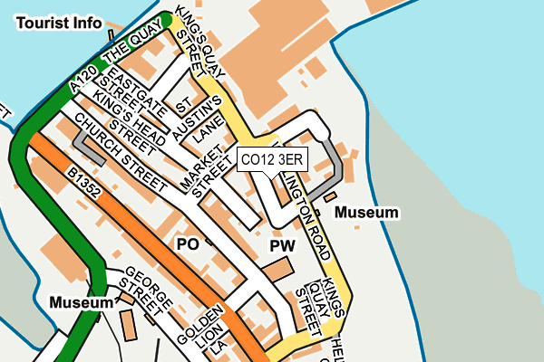 CO12 3ER map - OS OpenMap – Local (Ordnance Survey)
