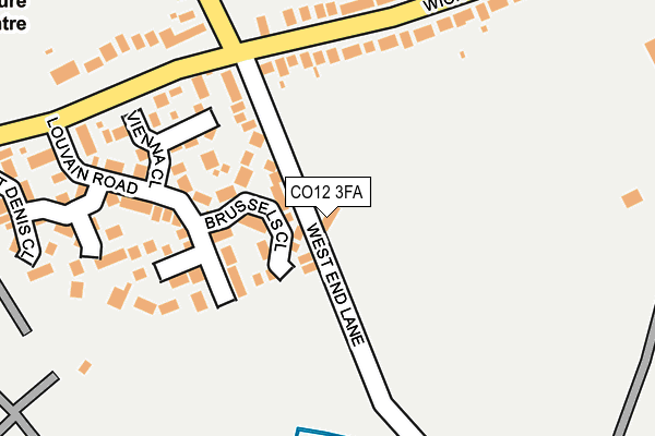 CO12 3FA map - OS OpenMap – Local (Ordnance Survey)