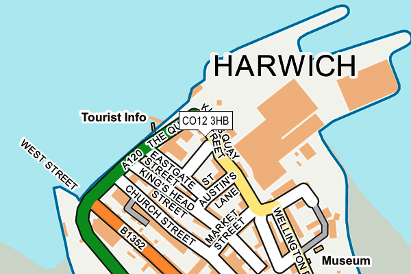 CO12 3HB map - OS OpenMap – Local (Ordnance Survey)