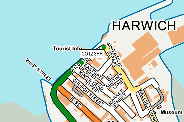 CO12 3HH map - OS OpenMap – Local (Ordnance Survey)