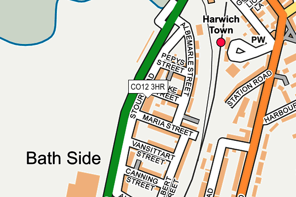 Map of CLIFTON CONTRACTS (HARWICH) LIMITED at local scale