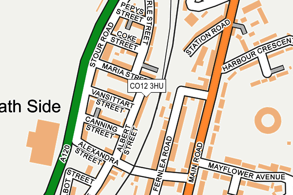 CO12 3HU map - OS OpenMap – Local (Ordnance Survey)