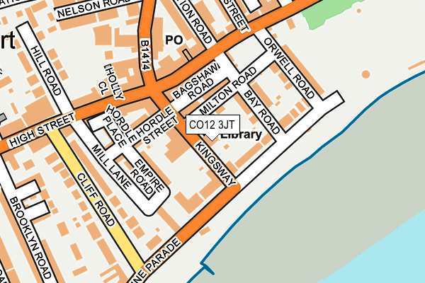 CO12 3JT map - OS OpenMap – Local (Ordnance Survey)