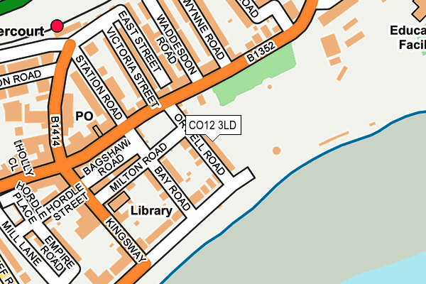 CO12 3LD map - OS OpenMap – Local (Ordnance Survey)