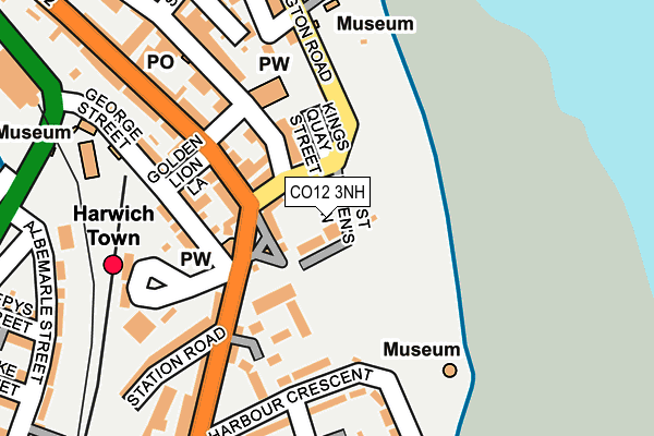 CO12 3NH map - OS OpenMap – Local (Ordnance Survey)