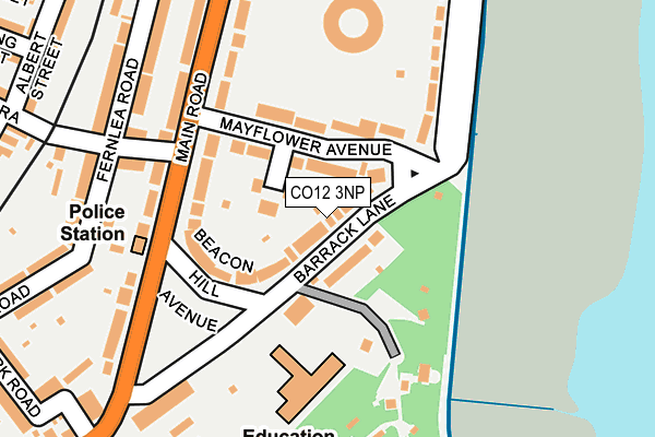 CO12 3NP map - OS OpenMap – Local (Ordnance Survey)