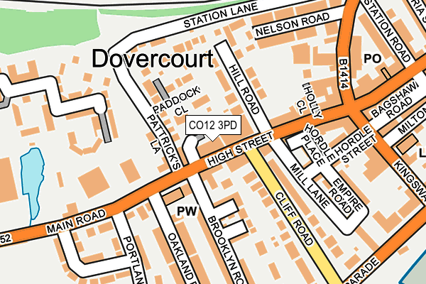 Map of DOVERCOURT DIY CENTRE LTD at local scale