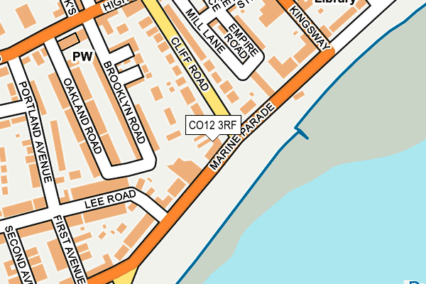 CO12 3RF map - OS OpenMap – Local (Ordnance Survey)