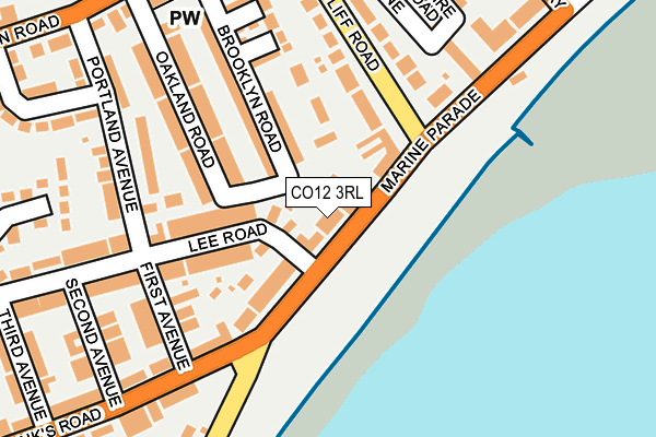 Map of THE MARINERS (DOVERCOURT) MANAGEMENT LIMITED at local scale