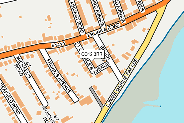 CO12 3RR map - OS OpenMap – Local (Ordnance Survey)