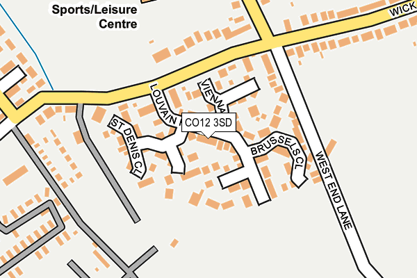 CO12 3SD map - OS OpenMap – Local (Ordnance Survey)