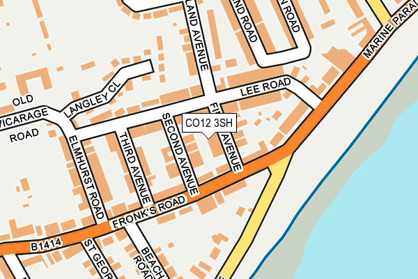 CO12 3SH map - OS OpenMap – Local (Ordnance Survey)