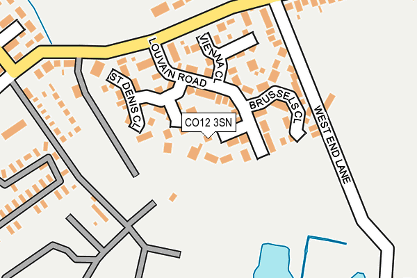 CO12 3SN map - OS OpenMap – Local (Ordnance Survey)