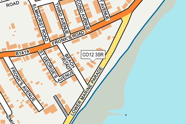 CO12 3SR map - OS OpenMap – Local (Ordnance Survey)