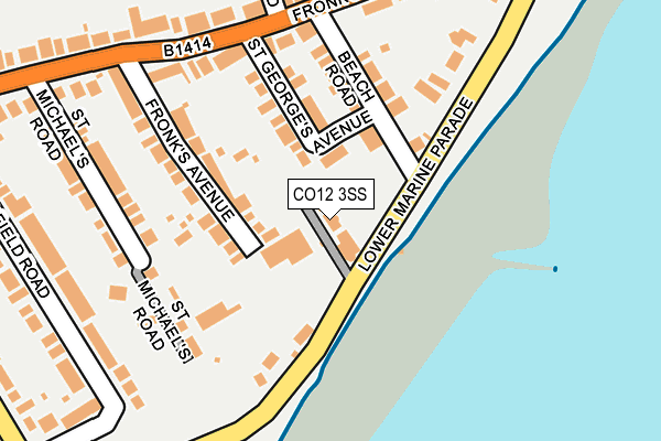 CO12 3SS map - OS OpenMap – Local (Ordnance Survey)