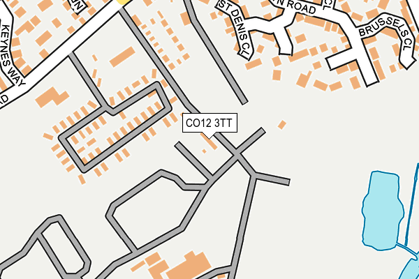 CO12 3TT map - OS OpenMap – Local (Ordnance Survey)