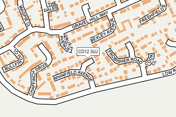 CO12 3UJ map - OS OpenMap – Local (Ordnance Survey)