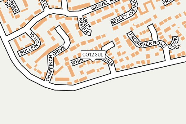 CO12 3UL map - OS OpenMap – Local (Ordnance Survey)