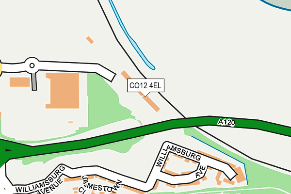 CO12 4EL map - OS OpenMap – Local (Ordnance Survey)