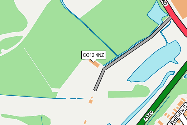 CO12 4NZ map - OS OpenMap – Local (Ordnance Survey)