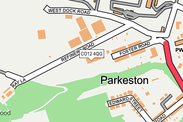 Map of DSV REAL ESTATE THRAPSTON LIMITED at local scale