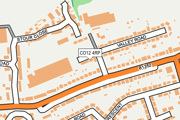 CO12 4RP map - OS OpenMap – Local (Ordnance Survey)