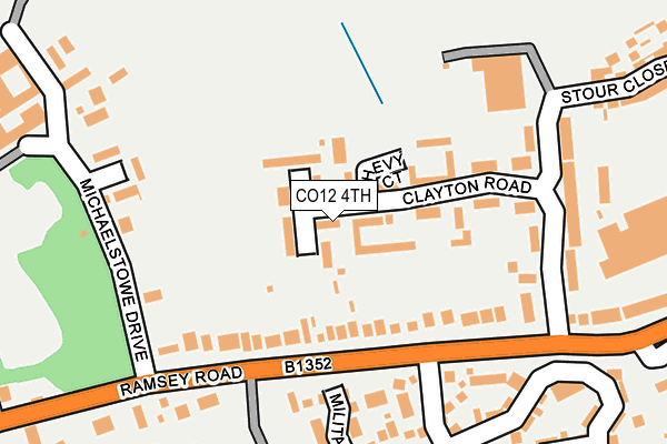 CO12 4TH map - OS OpenMap – Local (Ordnance Survey)