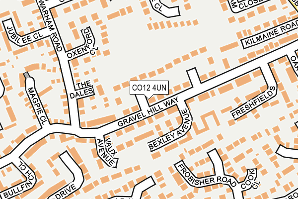 CO12 4UN map - OS OpenMap – Local (Ordnance Survey)