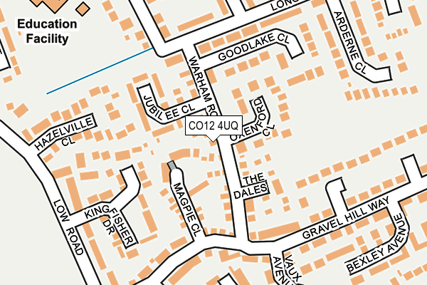 CO12 4UQ map - OS OpenMap – Local (Ordnance Survey)