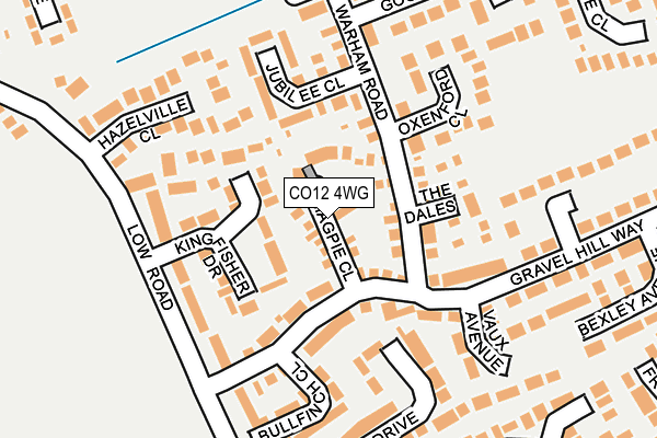CO12 4WG map - OS OpenMap – Local (Ordnance Survey)