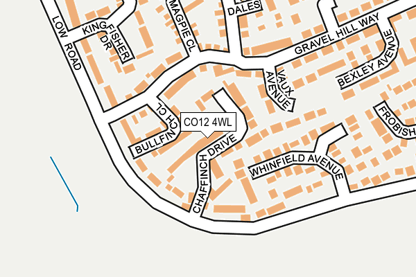 CO12 4WL map - OS OpenMap – Local (Ordnance Survey)