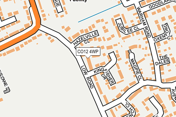 CO12 4WP map - OS OpenMap – Local (Ordnance Survey)