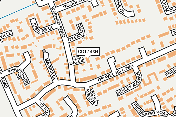 CO12 4XH map - OS OpenMap – Local (Ordnance Survey)